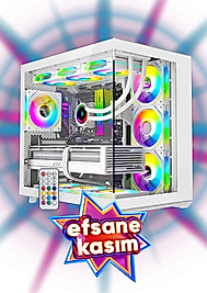 AMD RYZEN 7 7800X3D-RTX 5080-32 GBRAM-1 TB M2 SSD-360 MM SIVI SOĞUTMA-BEYAZ AKVARYUM KASA